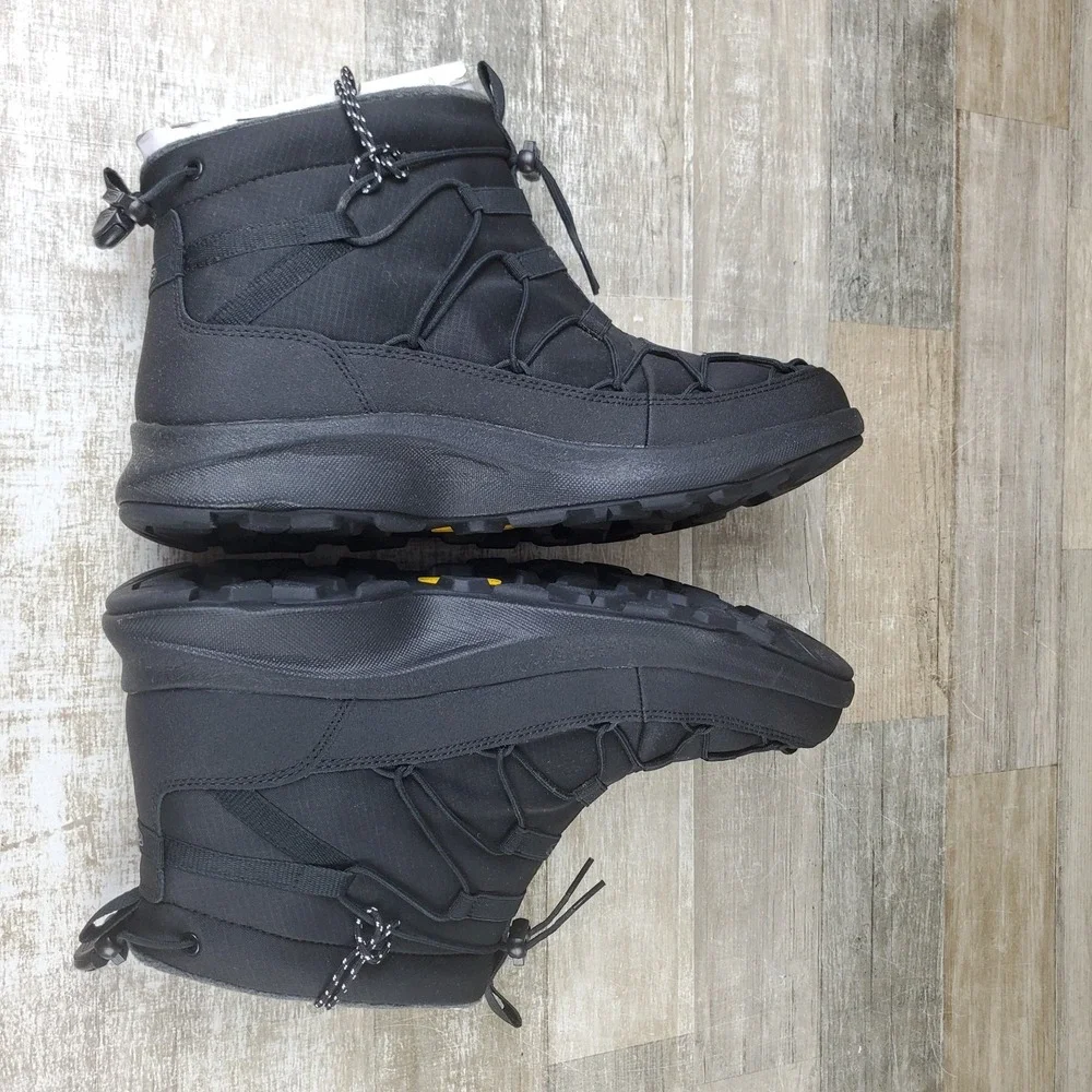 KEEN Uneek SNK Mens Chukka Boots Sz 11.5 Triple Black Mid Top Lace Up Waterproof